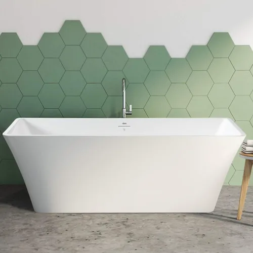 Miniatura 20 de FerdY Maui Bañera Independiente de 67" Elegante Bañera de Remojo Independiente, Blanco Brillante, Certificado cUPC, Conjunto de Drenaje y Drenaje