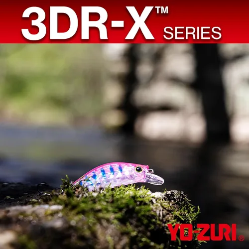 Miniatura 5 de YO-ZURI 3DR-X Señuelo Minnow Plano Pesado Hundible Prisma plateado negro