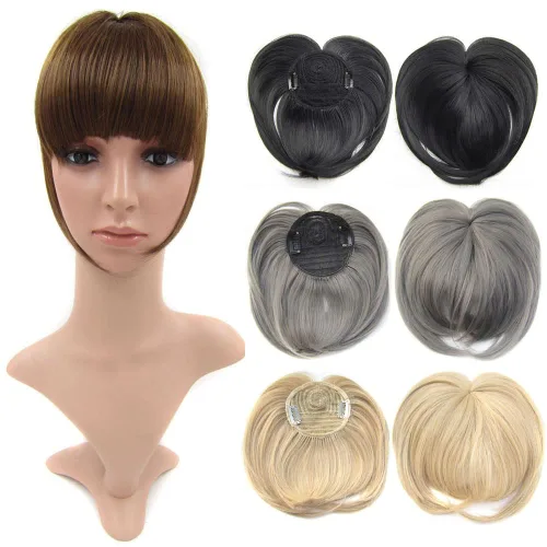 Miniatura 5 de Faringoto Extensiones de cabello con clip para mujer, color blanco amarillento