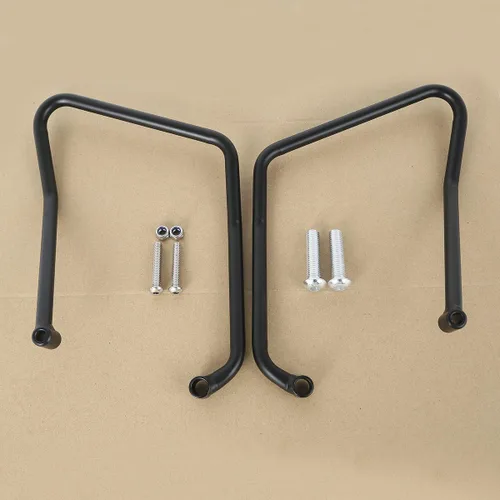 TCT-MOTORPARTS Soportes de soporte para alforja para Harley Sportster Custom Roadster Low XL883 XL1200 2004-2016 Negro