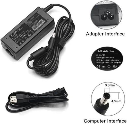 Miniatura 3 de 45 W 19.5 V 2.31 A AC adaptador cargador portátil compatible con Dell 15 5000 5551 5555 5558 7558 7595 13-7000 7378 7352 7348 11-3000 15-500000000