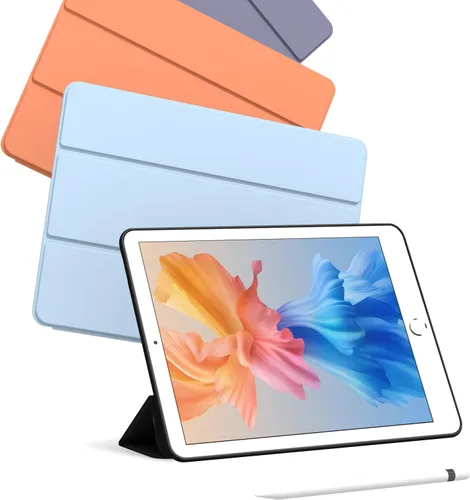 Miniatura 7 de Funda para iPad Air 2 (2.ª generación) de 9.7 pulgadas, ligera, delgada, función de reposo/activación automática con soporte de triple pliegue