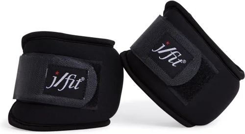 Miniatura 7 de JFIT Par de pesas para muñeca, juego de 2, correas de muñeca para fitness, caminar, entrenamiento, múltiples opciones de tamaño y peso, cómodas