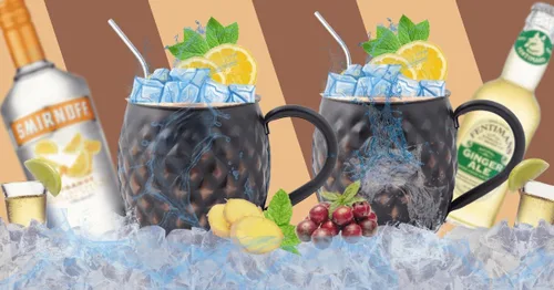 Miniatura 7 de Staglife Tazas negras de 16 onzas de Moscú Mule tazas de cobre puro para agua potable, regalos para él y ella en aniversario, tazas de cobre