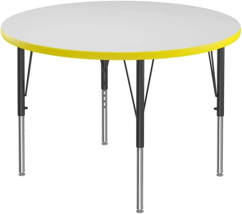 Miniatura 38 de Correll - Mesa rectangular de 24 x 36 pulgadas, mesa de actividades superior de borrado en seco, altura ajustable (19 a 29), laminado de alta