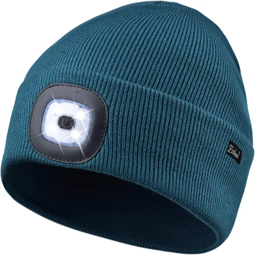 Miniatura 23 de Etsfmoa Gorro unisex con la luz, regalos para hombres, papá, padre, gorras recargables por USB