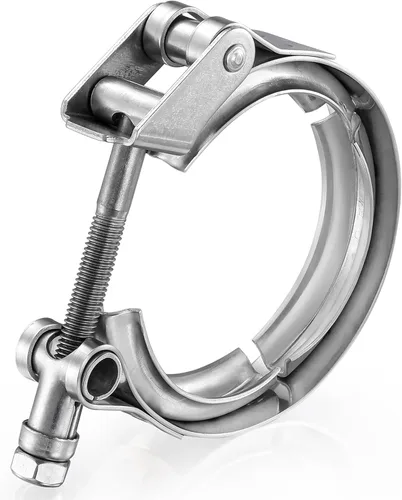 Abrazadera de banda en V de liberación rápida de 1.5 pulgadas, acero inoxidable 304, accesorios de abrazadera para bridas de tubo de escape, 1