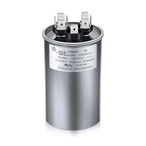 Miniatura 17 de 30/5 MFD uF 370/440V CBB65 Condensador redondo de doble funcionamiento para motor de CA, condensador HVAC, reemplazo de aire acondicionado, bomba
