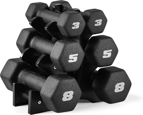 Miniatura 20 de CAP Barbell Neoprene Dumbbell Weights Pairs & Sets Black