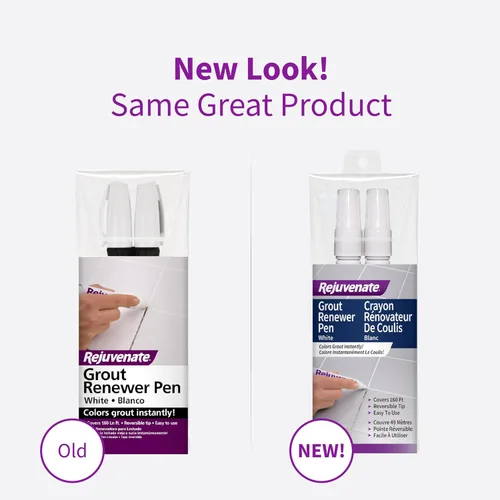 Miniatura 2 de Rejuvenate Rotulador renovador de lechada, 1 unidad, restaurador de color de lechada blanca cubre instantáneamente lechada manchada, sucia o vieja