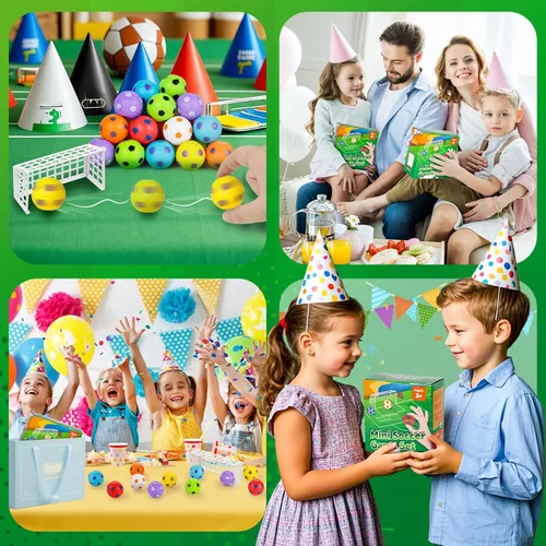 Miniatura 4 de LovesTown 32 juguetes giratorios de pelota de fútbol a granel para niños, recuerdos de fiesta de fútbol para bolsas de regalos, juguetes sensoriales