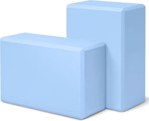 Miniatura 12 de Yoga Block 2 Pack 9"x6"x3", Sturdy Yoga Foam Blocks, High Density & Non Slip Surface for Pilates & Stretching, Fitness Accessories for Stability &