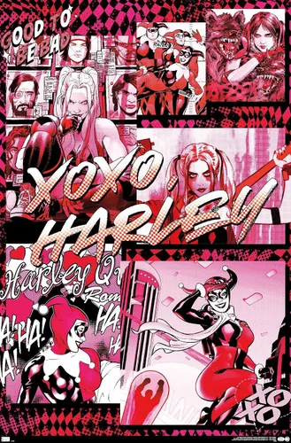 Miniatura 9 de Trends International DC Comics - Póster de pared de Harley Quinn, Good To Be Bad, 14.725 x 22.375 pulgadas, versión enmarcada plateada Versión