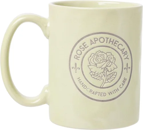 Miniatura 2 de Silver Buffalo Schitt's Creek Rose Apothecary - Taza de cerámica de cerámica resistente a la cera, 17 onzas