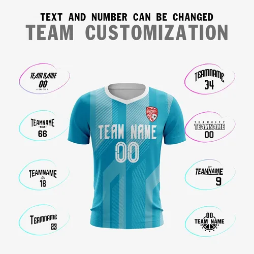 Miniatura 3 de Camiseta de fútbol personalizada para hombres y jóvenes, camisetas de fútbol atléticas personalizadas con el nombre del equipo y el logotipo
