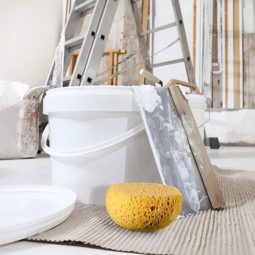 Miniatura 5 de Patelai Esponja con textura de eliminación para paneles de yeso, parche de pared de techo, esponja para decoración del hogar, para reparación