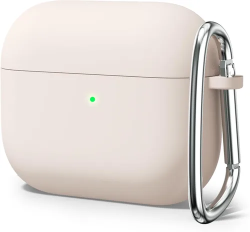 Oakxco Funda de silicona para Airpods 3, bonita funda rígida femenina para Airpods de 3ª generación con llavero, gel de goma colorido suave de TPU