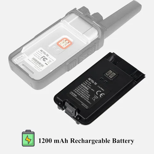Miniatura 3 de Retevis RT68 Batería de radio bidireccional, batería de iones de litio original de 3.7 V 1200 mAh, compatible con Retevis RT68 Walkie Talkies