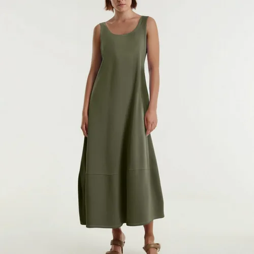 Miniatura 3 de Vestidos de iglesia para mujer 2025, casual, holgado, sin mangas, largo, fluido, vestido de verano con bolsillos