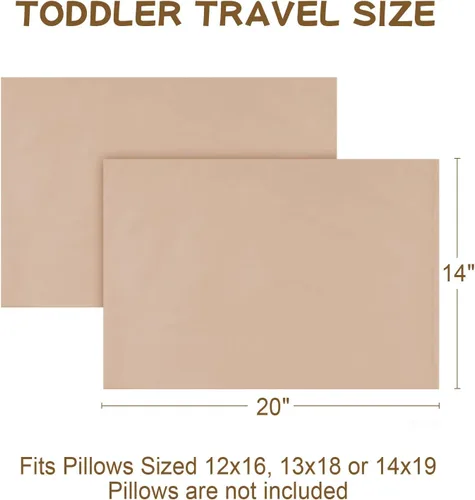 Miniatura 6 de Funda de almohada de algodón para niños pequeños de 14 x 20 pulgadas, sobre de algodón de fibra larga, ultra suave, transpirable, duradero, funda