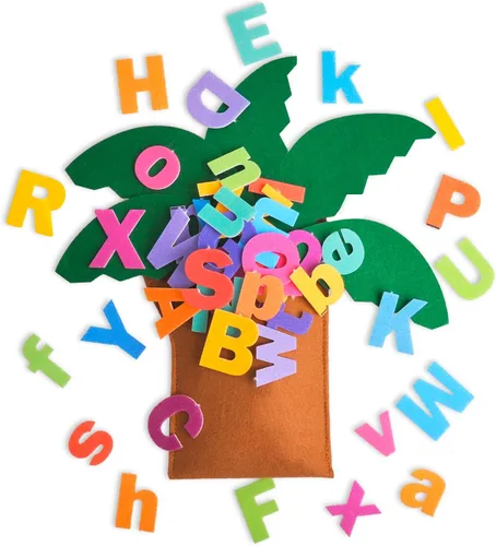 CHEFAN Accesorios para árboles y letras del libro favorito de la infancia, números de fieltro y letras