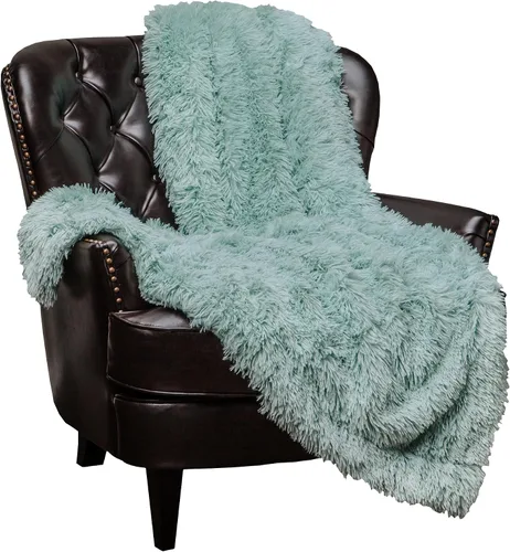 Miniatura 12 de Chanasya - Manta de pelo largo sintético - Manta de felpa ligera y esponjosa de forro polar de microfibra - para sofá, cama, silla