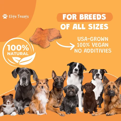 Miniatura 3 de Golosinas para perros de batata hechas en Estados Unidos 100% naturales, un ingrediente Golosinas veganas para perros sin granos para cachorros