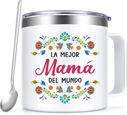 Miniatura 8 de Qtencas Regalos de Abuela, regalos para abuela, La Mejor Abuelita Del Mundo Taza de café aislada de 14 onzas, regalo de Abuelita en español