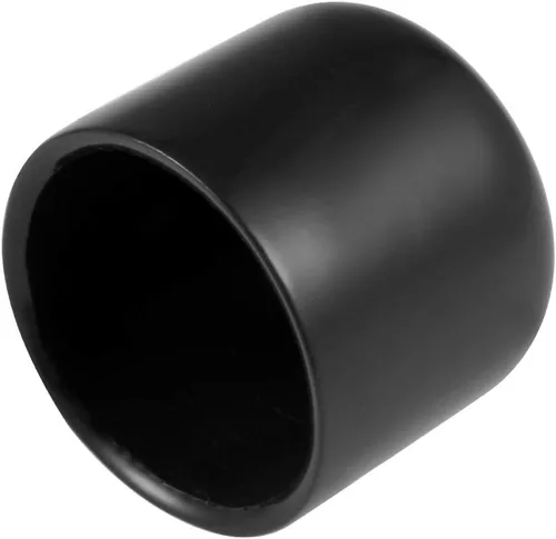 Miniatura 99 de uxcell 25 tapas de goma de 0.787 in de vinilo de identificación redonda tapa tapa de rosca de tornillo protectores negro