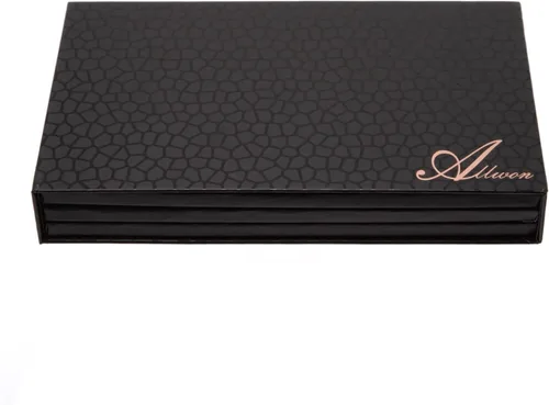 Miniatura 7 de Allwon Paleta magnética de rotación de 3 capas 3 en 1 Caja de almacenamiento vacía de paleta de maquillaje para sombra de ojos, lápiz labial, rubor