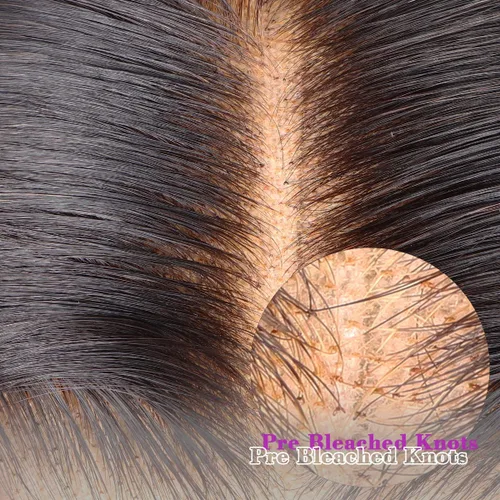 Miniatura 3 de Encaje frontal transparente HD 13x4 HD frontal solo onda del cuerpo encaje suizo HD nudos decolorados cierre frontal cabello humano virgen