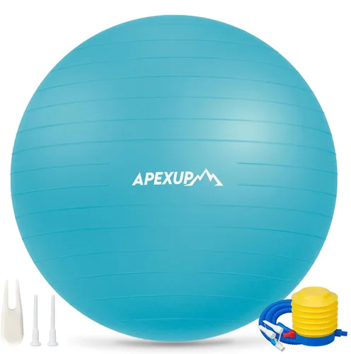 Miniatura 17 de APEXUP Pelota de Yoga Pelota de Ejercicio Antideslizante Resistente para Fitness, Equilibrio y Entrenamiento del Core