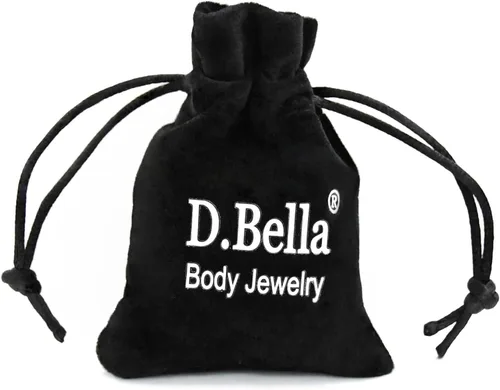 Miniatura 3 de D.Bella Aretes de cartílago de barra industrial Bioplast de 14 G, transparentes, flexibles, para embarazo, deporte, maternidad, ombligo, ombligo