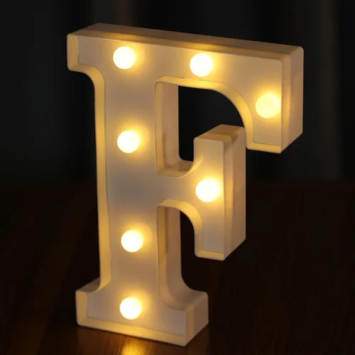 Miniatura 25 de Letras Iluminadas, Luces de Letras LED 26 del Alfabeto, Letra Iluminada Decorativa, Letras de Marquesina LED que Funcionan con Pilas para Fiesta