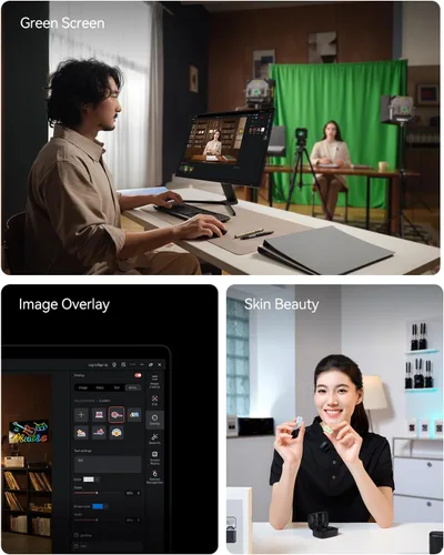 Miniatura 7 de Cámara de Transmisión en Vivo Hollyland VenusLiv Air, Lente Personalizada CMOS/F1.05 de 1/1.3", Salida de Video 4K30p/UVC/HDMI, Construida