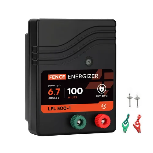 Miniatura 9 de Electric Fence Charger, 2 Mile 8 Acres Electric Fence Energizer, 0.1 Joule Ac Powered Output Voltage 5100v, for Preventing Wild Animals Intruding