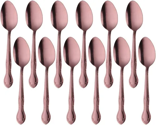 Miniatura 83 de Juego de 12 cucharas de café, mini cucharas de café, cucharas de espresso de acero inoxidable, cucharas pequeñas para postre, té, aperitivo, 4.6