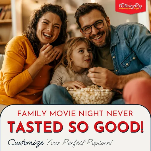 Miniatura 3 de Whirley - Máquina original de palomitas de maíz – Máquina de palomitas de maíz de 3 minutos para la noche de cine en casa y aperitivos nocturnos