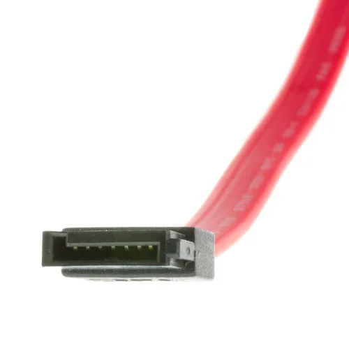 Miniatura 3 de CableWholesale Cable serie (ATA) de 1.5 pies, conector hembra interno SATA (hembra/hembra), 26 AWG, rojo, cable SATA hembra a hembra, cable de datos