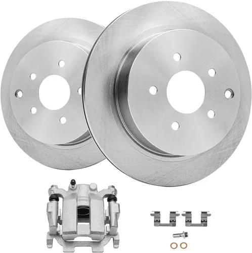 Miniatura 27 de Detroit Axle - Kit de freno delantero para Volkswagen Golf Jetta City Beetle Rotores de freno de disco de repuesto pastillas de freno de cerámica