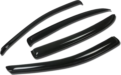 Miniatura 48 de DNA Motoring WVS-T2-0156 - Juego de 4 protectores de lluvia para ventana 04-08 Pacifica CS V6, tinte de humo, deflector de sol, viento y lluvia