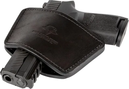 Miniatura 7 de Funda universal Dual Threat IWB/OWB para cinturón, fabricada en Estados Unidos, funda ambidiestra de cuero de grano completo, transporte abierto