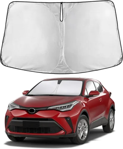 Miniatura 43 de Econour Parasol para parabrisas compatible con Honda Civic 2016-2021, protector de parasol plegable para ventana, bloquea los rayos UV y mantiene tu