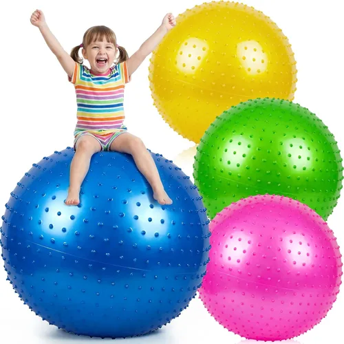 Jerify Knobby Balls - Pelota sensorial hinchable a granel, suave, inflable, masaje, juguete de plástico para fiesta escolar, juego en interiores y