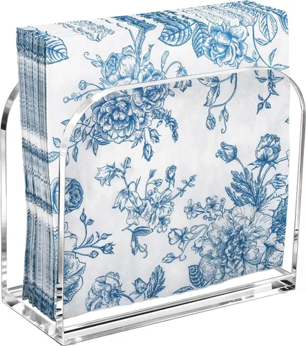 Miniatura 8 de Kordory Servilletero de Servilletas de Cóctel Acrílico para Mesa, para Servilletas de 5 x 5 Pulgadas, Soporte Moderno Vertical de Servilletas