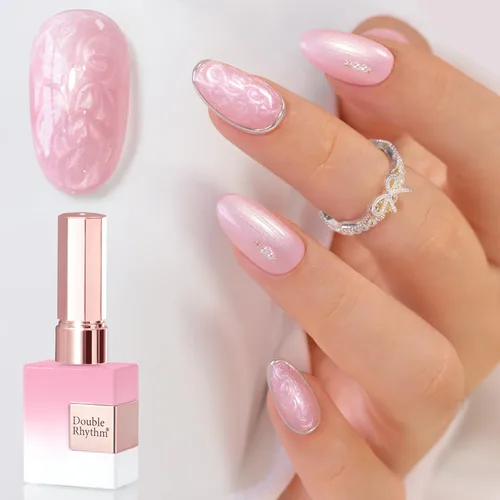 Miniatura 35 de Double Rhythm 15ml de esmalte de uñas en gel, color puro, mismo color, misma botella, esmalte de uñas de remoción para arte de manicura en salón