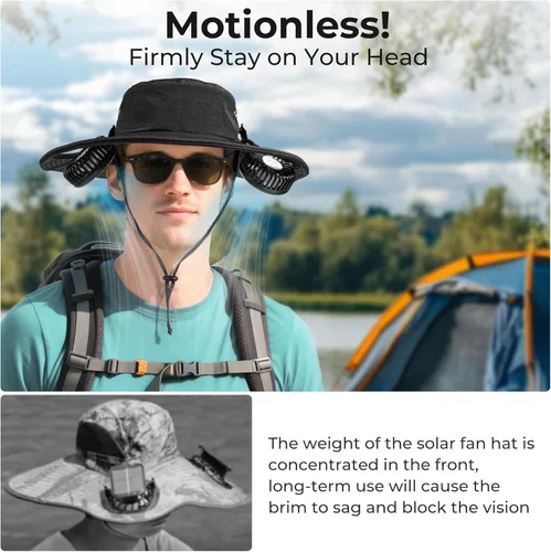 Miniatura 5 de AMACOOL Bucket Hat Fan, Gifts for Him Father Dad Husband, Fishing Essentials for Women Men Camping Hiking Beach Gardening