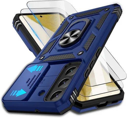 Miniatura 26 de ATUMP Funda para OnePlus Nord N200 5G con protector de pantalla HD con cubierta para cámara deslizante, soporte de anillo de rotación de 360°