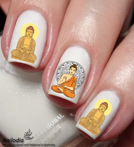 Miniatura 2 de Adhesivo decorativo para uñas de Buda y budismo