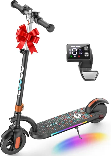 Miniatura 7 de Gyroor H40 Kids Electric Scooter 180W 10MPH LED Lights Ages 6 12